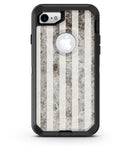 Transparent Clouds over Black and White Verticle Pattern - iPhone 7 or 8 OtterBox Case & Skin Kits