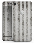 Transparent Clouds over Black and White Verticle Pattern - Skin-kit for the iPhone 8 or 8 Plus