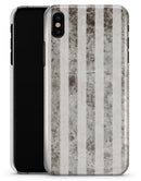 Transparent Clouds over Black and White Verticle Pattern - iPhone X Clipit Case