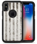 Transparent Clouds over Black and White Verticle Pattern - iPhone X OtterBox Case & Skin Kits
