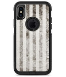 Transparent Clouds over Black and White Verticle Pattern - iPhone X OtterBox Case & Skin Kits