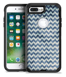 Transparent Clouds over Navy and Blue Chevron - iPhone 7 Plus/8 Plus OtterBox Case & Skin Kits
