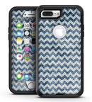 Transparent Clouds over Navy and Blue Chevron - iPhone 7 Plus/8 Plus OtterBox Case & Skin Kits