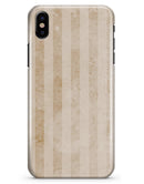 Transparent Clouds over Orange and White Vertical Stripes - iPhone X Clipit Case