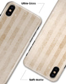 Transparent Clouds over Orange and White Vertical Stripes - iPhone X Clipit Case