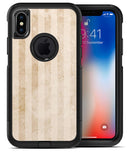 Transparent Clouds over Orange and White Vertical Stripes - iPhone X OtterBox Case & Skin Kits