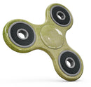 Transparent Fog over Lime Snowflake Pattern Full-Body Fidget Spinner Skin-Kit