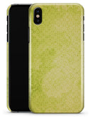 Transparent Fog over Lime Snowflake Pattern - iPhone X Clipit Case