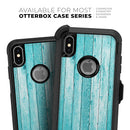 Trendy Blue Abstract Wood Planks - Skin Kit for the iPhone OtterBox Cases