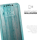 Trendy Blue Abstract Wood Planks - Protective Skin Wrap & Decal – Compatible with iPhone SE to iPhone 17 Pro Max (All Models)