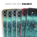 Trendy Green Space Surface - Protective Skin Wrap & Decal – Compatible with iPhone SE to iPhone 17 Pro Max (All Models)