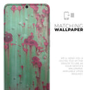 Trendy Green with Pink Rust - Premium Vinyl Skin Decal for Samsung Galaxy S25 Ultra, S24, S23, S22 & All Galaxy S Models