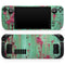 Trendy Green with Pink Rust // Full Body Skin Decal Wrap Kit for the Steam Deck handheld gaming computer