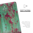 Trendy Green with Pink Rust - Full Body Skin Decal for the Apple iPad Pro 12.9", 11", 10.5", 9.7", Air or Mini (All Models Available)