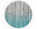 Trendy Teal to White Aged Wood Planks - Skin Kit for PopSockets and other Smartphone Extendable Grips & Stands