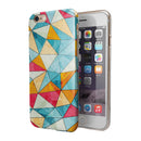 Triangular Geometric Pattern iPhone 6/6s or 6/6s Plus 2-Piece Hybrid INK-Fuzed Case