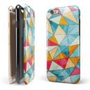 Triangular Geometric Pattern iPhone 6/6s or 6/6s Plus 2-Piece Hybrid INK-Fuzed Case