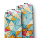 Triangular Geometric Pattern iPhone 6/6s or 6/6s Plus 2-Piece Hybrid INK-Fuzed Case