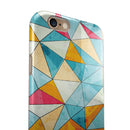 Triangular Geometric Pattern iPhone 6/6s or 6/6s Plus 2-Piece Hybrid INK-Fuzed Case