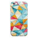 Triangular Geometric Pattern iPhone 6/6s or 6/6s Plus 2-Piece Hybrid INK-Fuzed Case