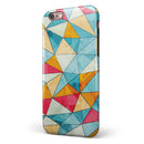 Triangular Geometric Pattern iPhone 6/6s or 6/6s Plus 2-Piece Hybrid INK-Fuzed Case