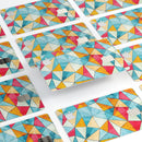 Triangular Geometric Pattern - Premium Protective Decal Skin-Kit for the Apple Credit Card