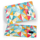 Triangular Geometric Pattern - Premium Protective Decal Skin-Kit for the Apple Credit Card