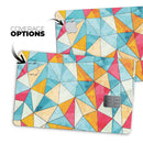 Triangular Geometric Pattern - Premium Protective Decal Skin-Kit for the Apple Credit Card