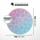 Tribal Ethnic Mandala v5// WaterProof Rubber Foam Backed Anti-Slip Mouse Pad for Home Work Office or Gaming Computer Desk