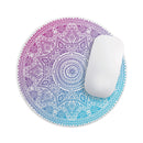 Tribal Ethnic Mandala v5// WaterProof Rubber Foam Backed Anti-Slip Mouse Pad for Home Work Office or Gaming Computer Desk