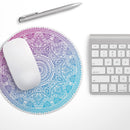 Tribal Ethnic Mandala v5// WaterProof Rubber Foam Backed Anti-Slip Mouse Pad for Home Work Office or Gaming Computer Desk
