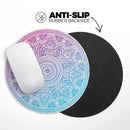 Tribal Ethnic Mandala v5// WaterProof Rubber Foam Backed Anti-Slip Mouse Pad for Home Work Office or Gaming Computer Desk