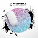 Tribal Ethnic Mandala v5// WaterProof Rubber Foam Backed Anti-Slip Mouse Pad for Home Work Office or Gaming Computer Desk
