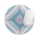 Tribal Vector Ethnic Pattern v3// WaterProof Rubber Foam Backed Anti-Slip Mouse Pad for Home Work Office or Gaming Computer Desk