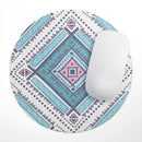 Tribal Vector Ethnic Pattern v3// WaterProof Rubber Foam Backed Anti-Slip Mouse Pad for Home Work Office or Gaming Computer Desk