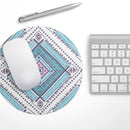 Tribal Vector Ethnic Pattern v3// WaterProof Rubber Foam Backed Anti-Slip Mouse Pad for Home Work Office or Gaming Computer Desk