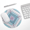 Tribal Vector Ethnic Pattern v3// WaterProof Rubber Foam Backed Anti-Slip Mouse Pad for Home Work Office or Gaming Computer Desk