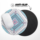 Tribal Vector Ethnic Pattern v3// WaterProof Rubber Foam Backed Anti-Slip Mouse Pad for Home Work Office or Gaming Computer Desk