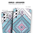 Tribal Vector Ethnic Pattern v3 - Premium Vinyl Skin Decal for Samsung Galaxy S25 Ultra, S24, S23, S22 & All Galaxy S Models