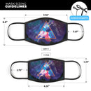 Trilateral Eternal Space - Made in USA Mouth Cover Unisex Anti-Dust Cotton Blend Reusable & Washable Face Mask with Adjustable Sizing for Adult or Child