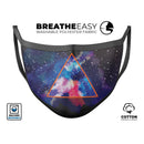 Trilateral Eternal Space - Made in USA Mouth Cover Unisex Anti-Dust Cotton Blend Reusable & Washable Face Mask with Adjustable Sizing for Adult or Child