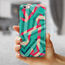 Trippy Retro Pattern iPhone 6/6s or 6/6s Plus 2-Piece Hybrid INK-Fuzed Case
