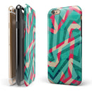 Trippy Retro Pattern iPhone 6/6s or 6/6s Plus 2-Piece Hybrid INK-Fuzed Case