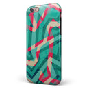Trippy Retro Pattern iPhone 6/6s or 6/6s Plus 2-Piece Hybrid INK-Fuzed Case