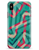 Trippy Retro Pattern - iPhone X Clipit Case