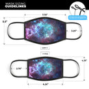 Trippy Space - Made in USA Mouth Cover Unisex Anti-Dust Cotton Blend Reusable & Washable Face Mask with Adjustable Sizing for Adult or Child