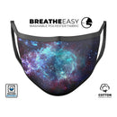 Trippy Space - Made in USA Mouth Cover Unisex Anti-Dust Cotton Blend Reusable & Washable Face Mask with Adjustable Sizing for Adult or Child