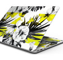 Tropical BW Sun Floral - Skin Decal Wrap Kit Compatible with the Apple MacBook Pro, Pro with Touch Bar or Air (11", 12", 13", 15" & 16" - All Versions Available)