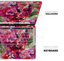 Tropical Hydrangea Flowers - Skin Decal Wrap Kit Compatible with the Apple MacBook Pro, Pro with Touch Bar or Air (11", 12", 13", 15" & 16" - All Versions Available)