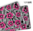 Tropical Summer Hot Pink Floral - Skin Decal Wrap Kit Compatible with the Apple MacBook Pro, Pro with Touch Bar or Air (11", 12", 13", 15" & 16" - All Versions Available)